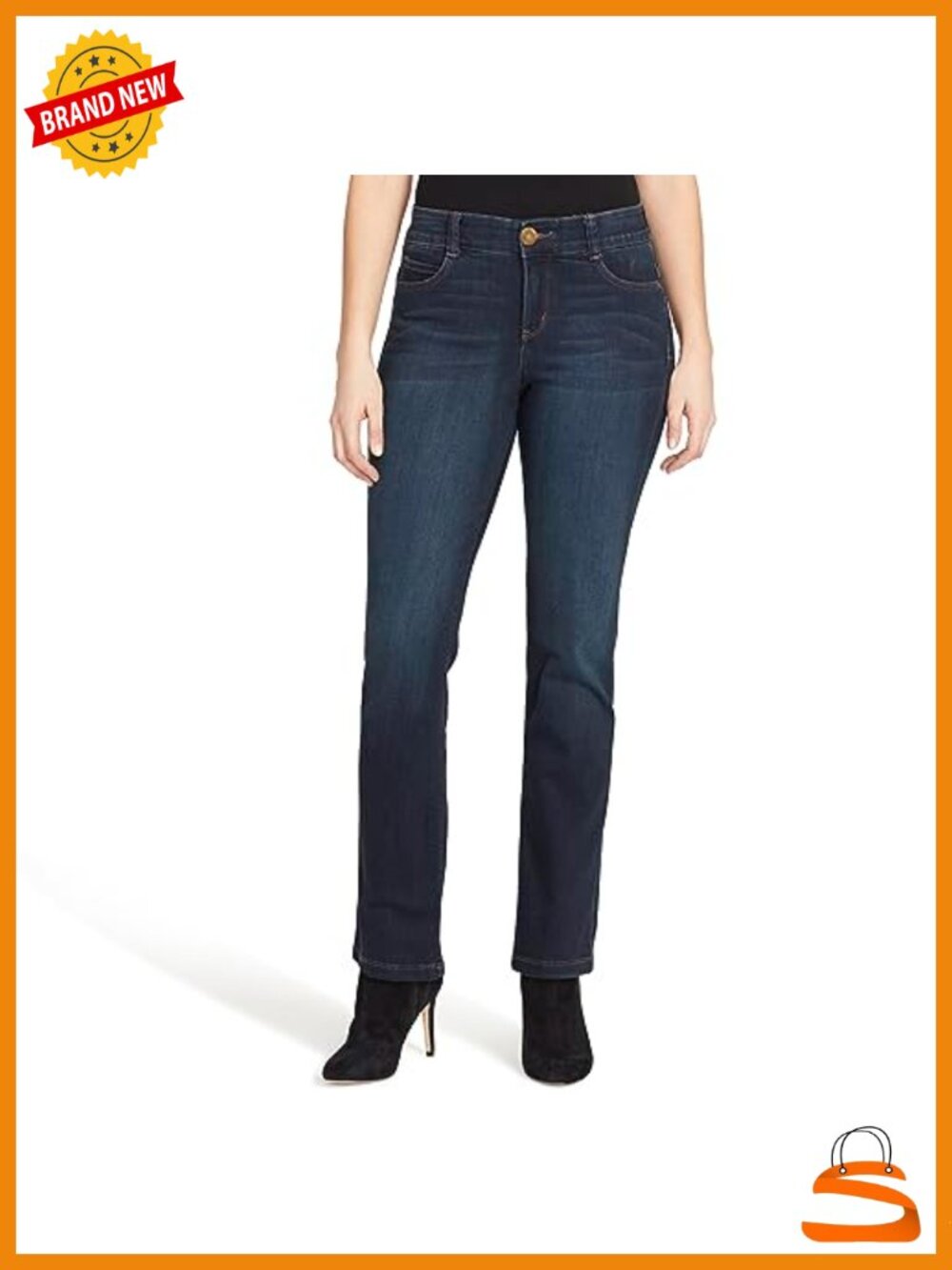 Body Sculpt Straight Leg Denim Jeans with Tummy Control